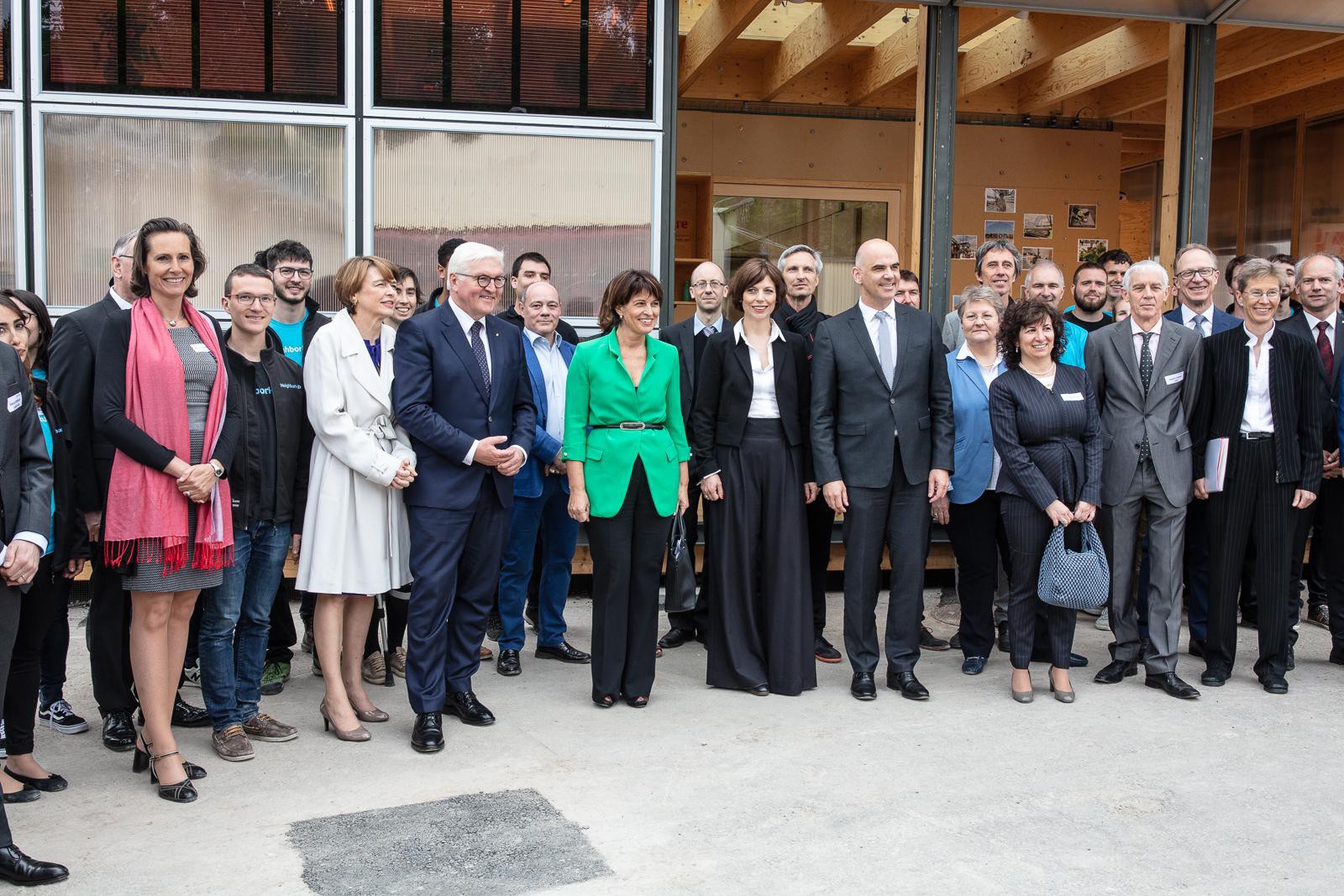 M. Andersen, F.-W. Steinmeier, D. Leuthard, A. Berset, L. Vaccaro, M. Vetterli, A.Epiney. ©STEMUTZ