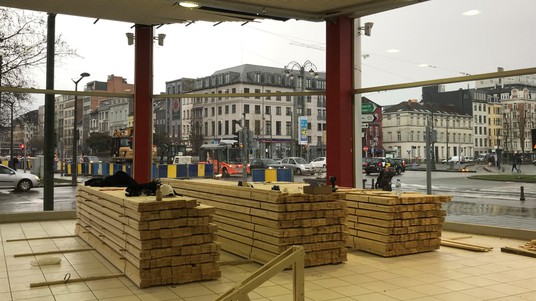 Construction de HOUSE 3. © EPFL / ALICE