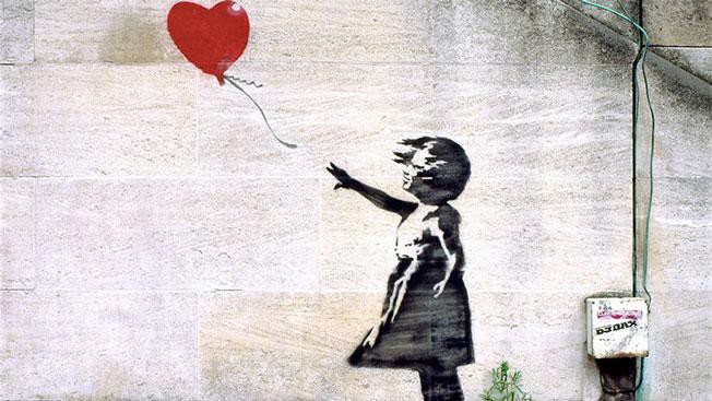© 2018 Banksy - « The girl with a balloon » © 2018 Banksy - « The girl with a balloon »