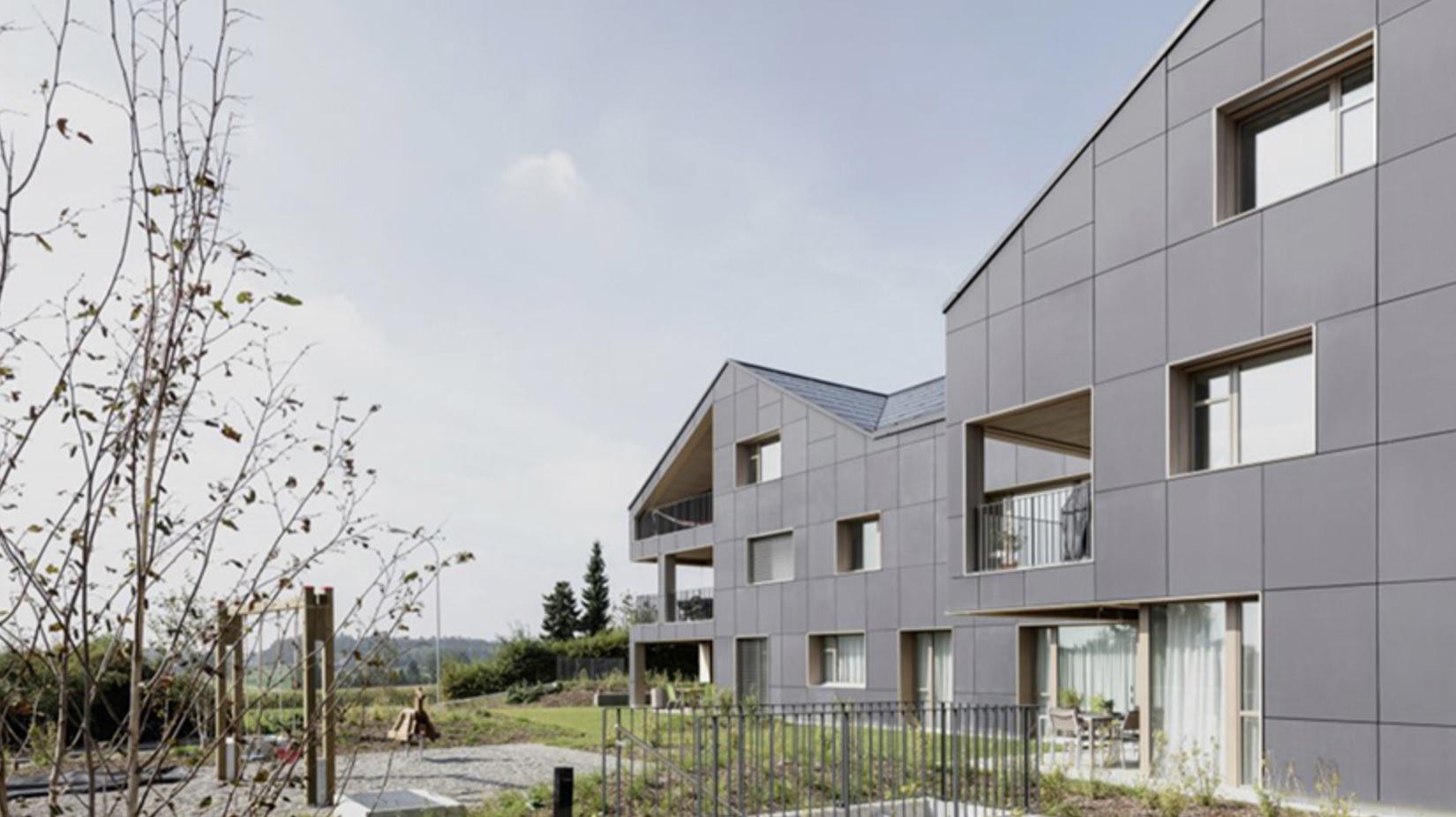 Residential building in Brütten, Zurich (arch. René Schmid) © B. Bühler