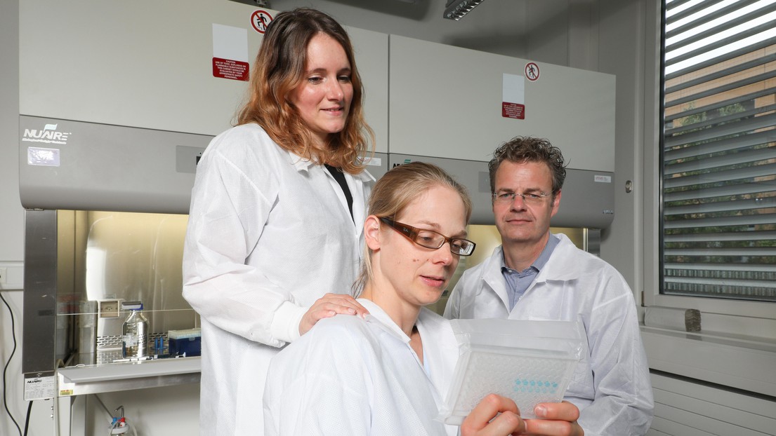 The SUN spin-off bioscience team. © Alain Herzog / EPFL