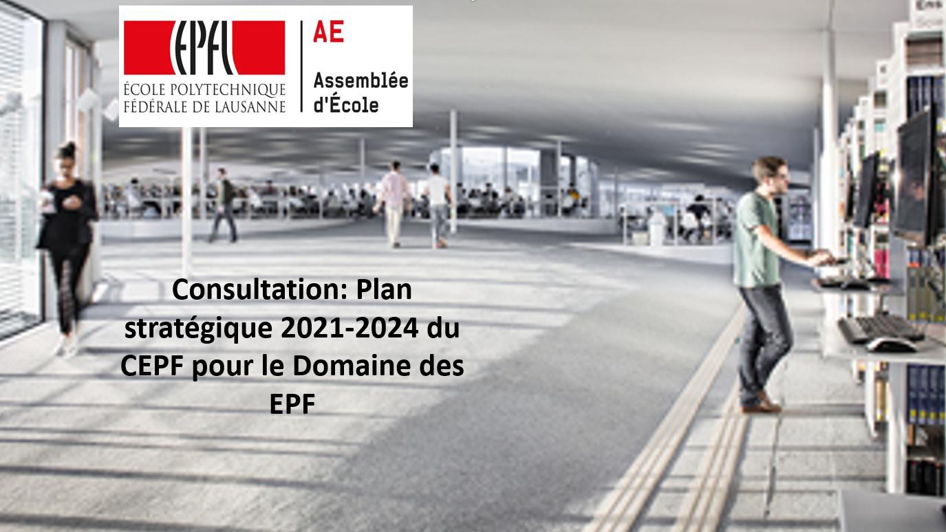 AE: Séance d'information: Plan stratégique 2021-2024 domaine des EPF