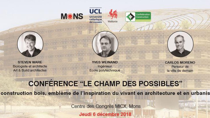 Invitation conférence Yves Weinand © 2018 Le Champ des Possibles
