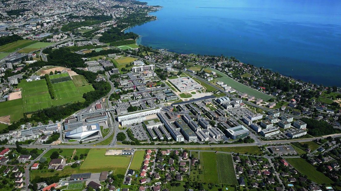 Vue aérienne du campus, juin 2017 © Alain Herzog / EPFL