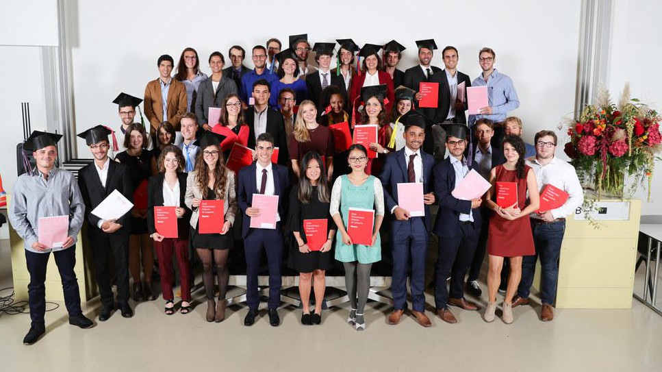 Les diplômés SIE. © G. Eaves / 2018 EPFL