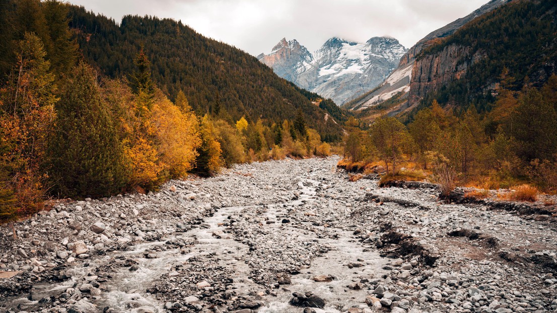 River dams cause stream and riverbeds to become homogeneous in Switzerland. © iStock