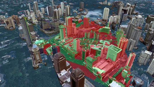 3D Urban Planner, in Singapore, allows the inhabitants to view projects. ©Urban Redev. Authority