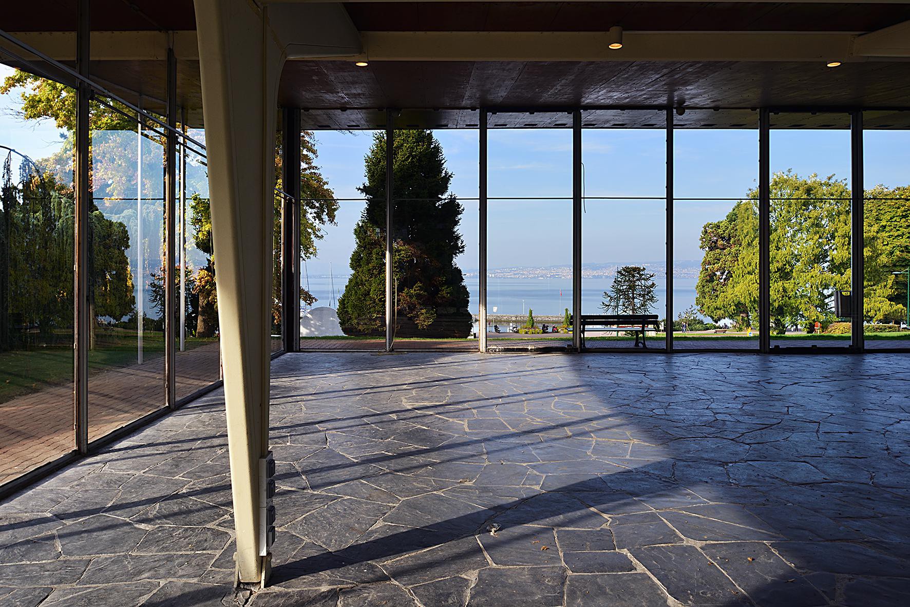 L’intérieur de la Buvette d’Evian aujourd’hui © Claudio Merlini DR / EPFL-TSAM
