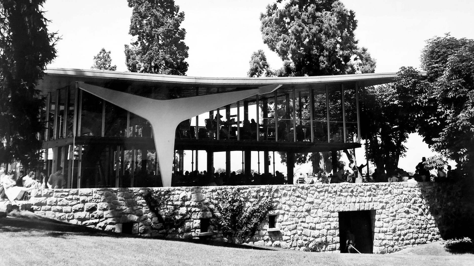 La mezzanine à l’Est © Arch. départ. de la Haute-Savoie, fonds Maurice Novarina/EPFL-TSAM