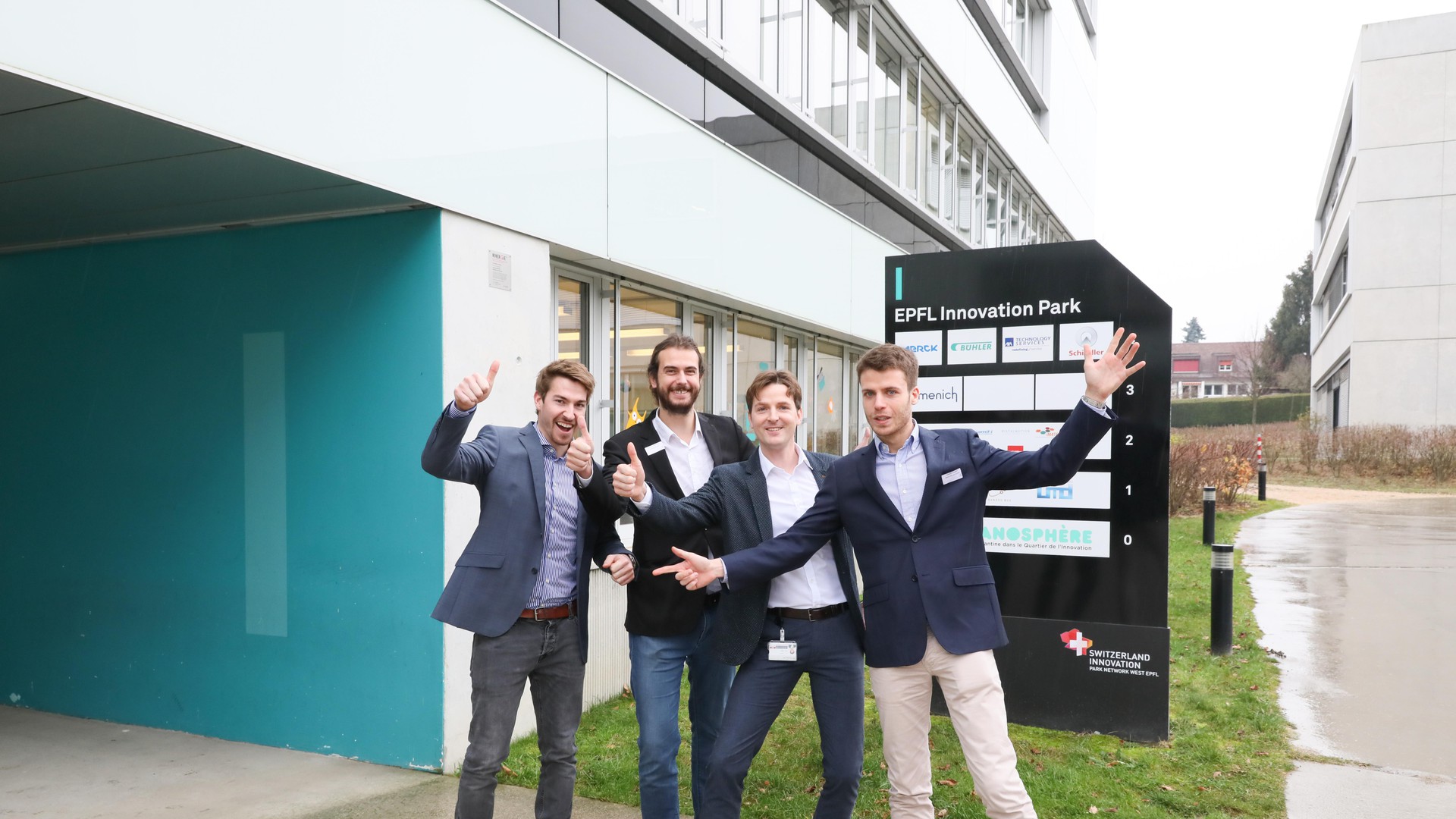 Inauguration of the Schindler Lab, the Lab Team © Alain Herzog 2018 EPFL