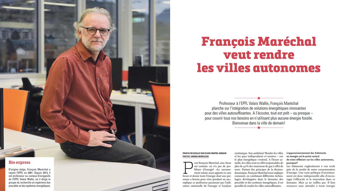 Interview: François Maréchal wants to make the cities autonomous - EPFL