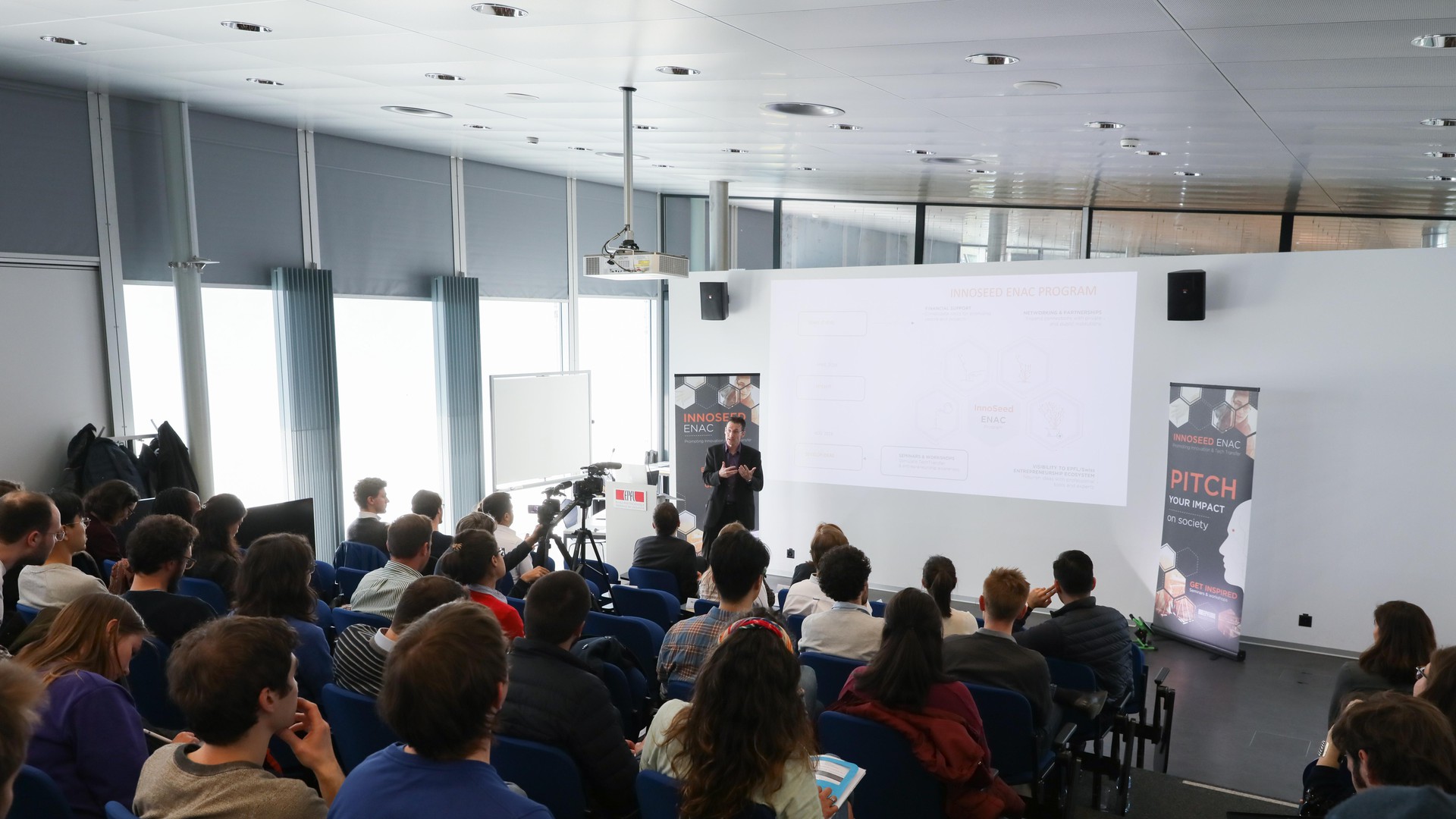 Antoine Guillemin, Head of InnoSeed ENAC. © Alain Herzog/2019 EPFL