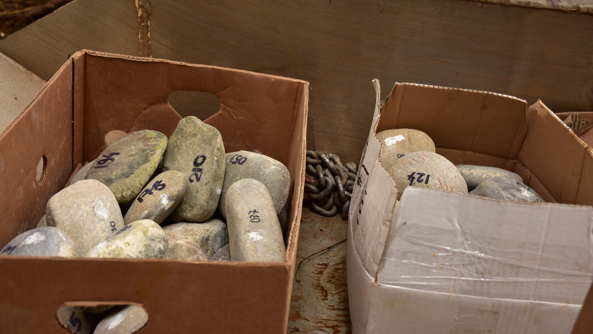 About 500 stones were tagged with a sensor. © LCH / EPFL
