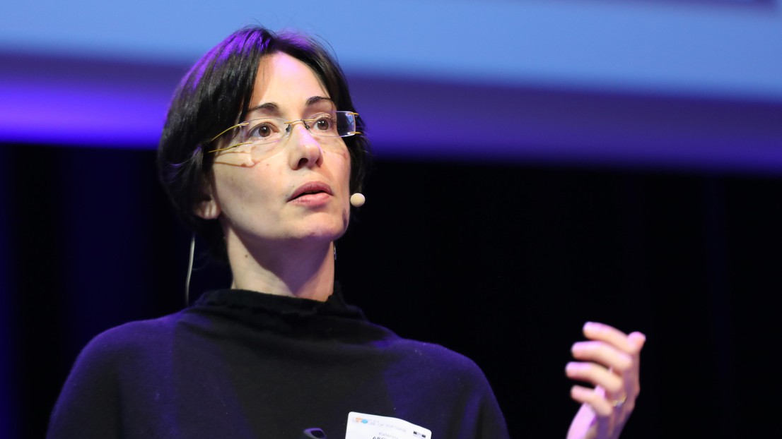 Katerina Argyaki à la Journée de la recherche IC 2018 © EPFL - Murielle Gerber