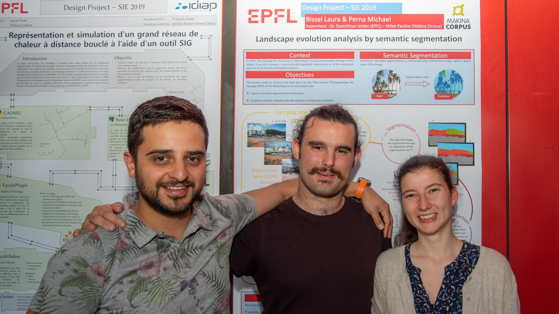 Iordan Doytchinov avec Michael Perna et Laura Bissel © Gilliéron Pierre-Yves / EPFL 2019