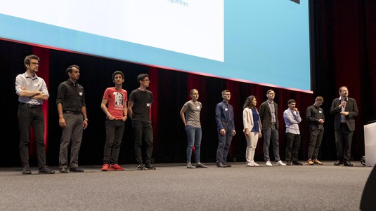 Ten IC PhD students presented their research to the audience. © 2019 Samuel Devantéry