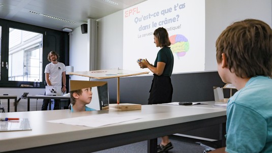 Journée des classes - Qu'est-ce que tu as dans le crâne ?, SPS © A. Herzog 2019 EPFL