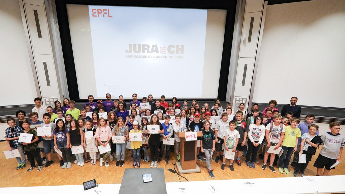 Les participant.e.s des cours du Jura © M. Gerber 2019 EPFL