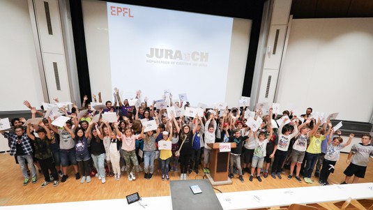 Les participant.e.s aux cours du Jura © M. Gerber 2019 EPFL