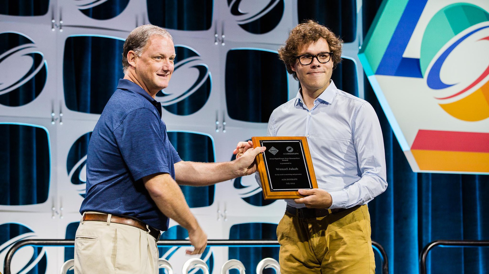 Wenzel Jakob at the ACM SIGGRAPH conference © 2019 ACM SIGGRAPH
