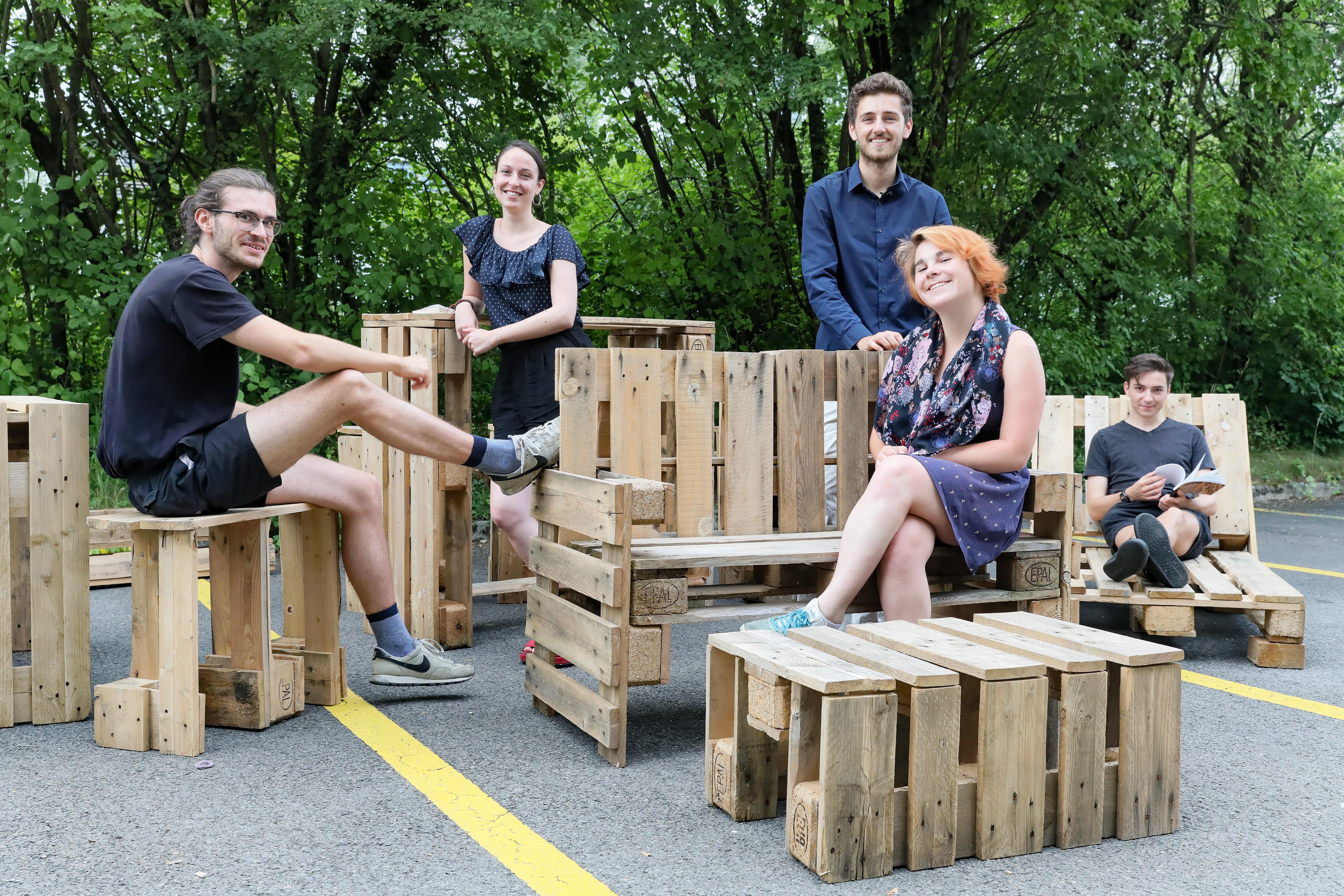 Léo Benjamin, Delphine Klumpp, Alexis Barrou, Elise Hautefaye, Thomas Vila. © Alain Herzog