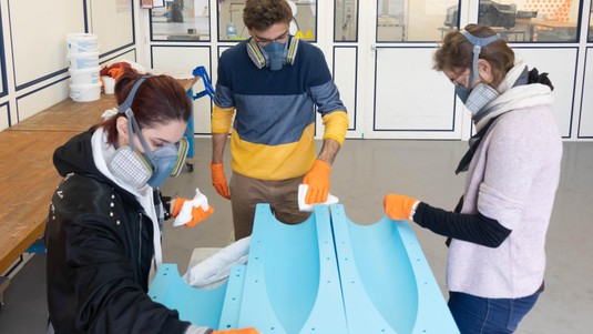 Rocket under construction © DR