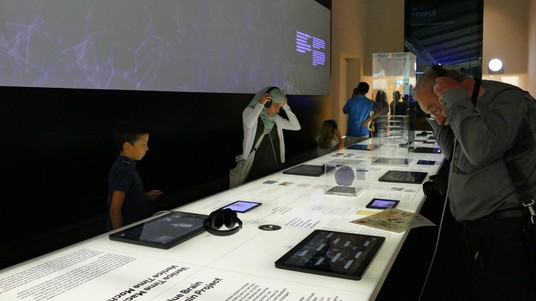 DataSquare visitors could learn about the Venice Time Machine and Blue Brain Projects  © 2019 EPFL