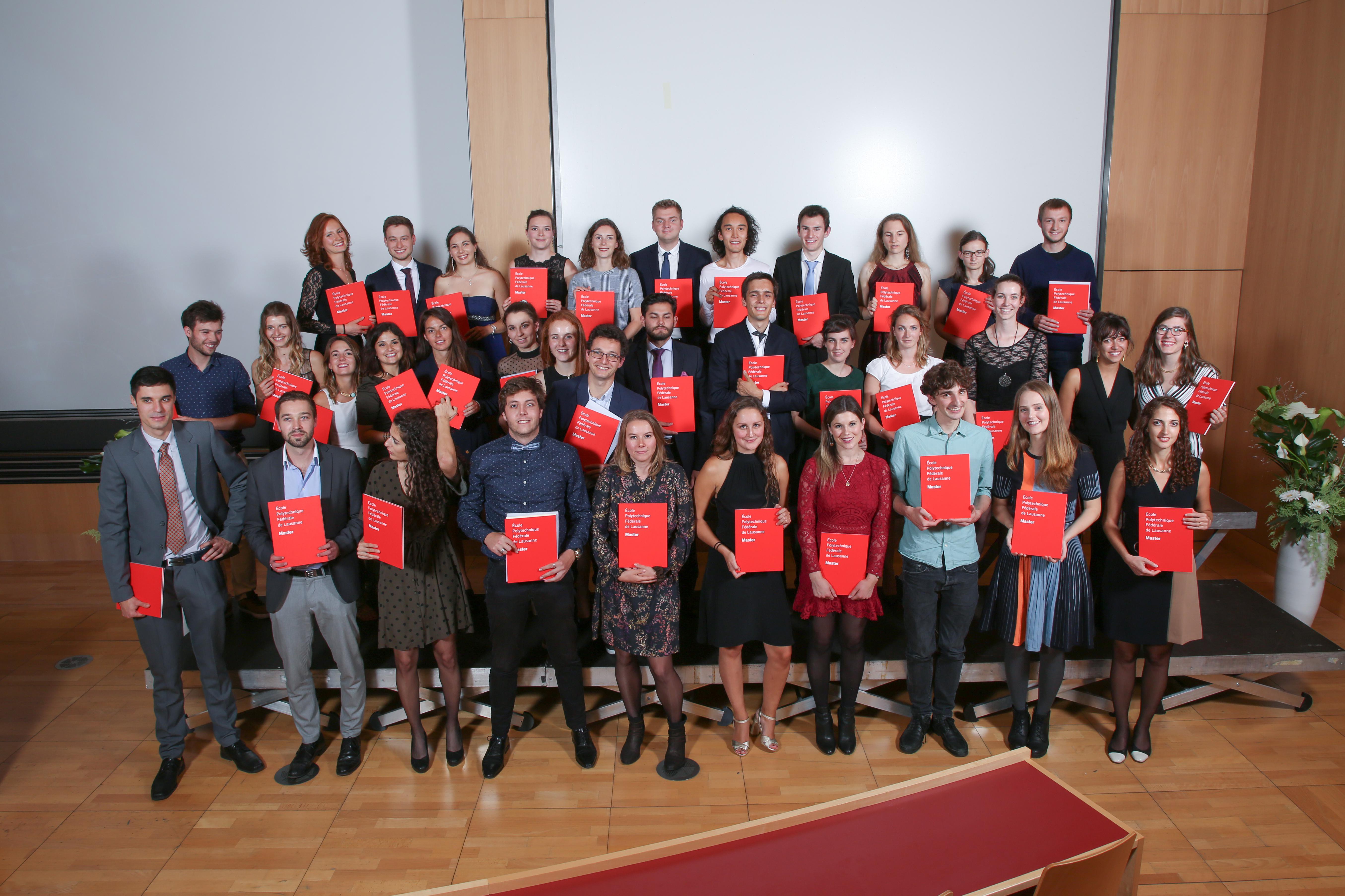 SV Master graduates at the 2019 EPFL Magistrale (Credit: Morgane Grignon)