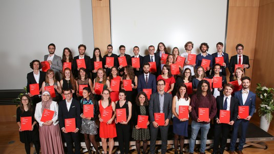 Les diplômés SV Master à l'EPFL Magistrale 2019 (Crédit : Morgane Grignon)
