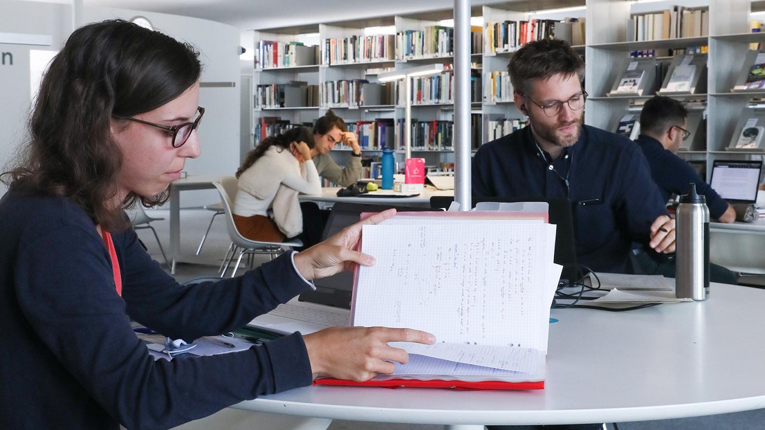 La bibliothèque offre une gamme de cours sur les outils qui facilitent la mise en œuvre de l’Open Science. ©Alain Herzog/EPFL