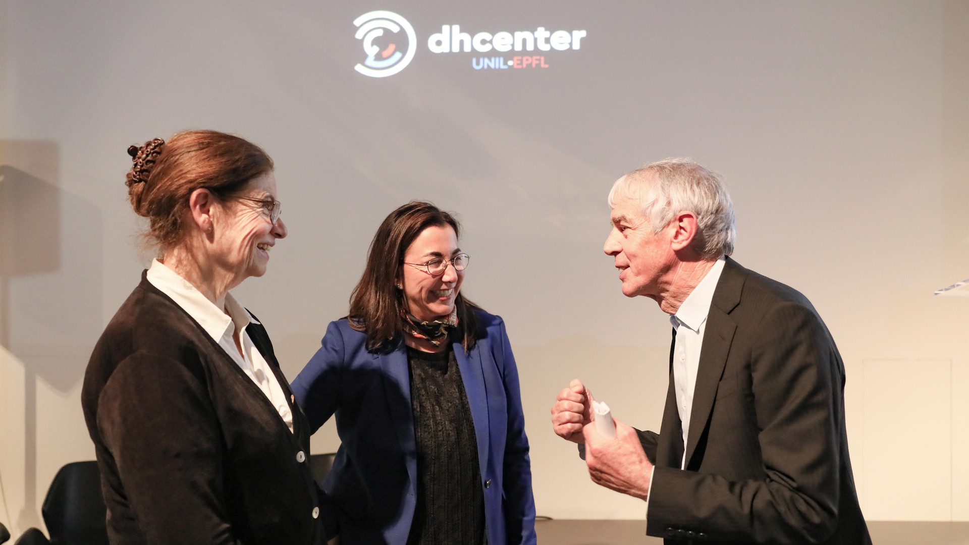 Nouria Hernandez, Cesla Amarelle and Martin Vetterli © Alain Herzog
