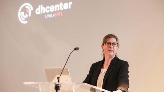 Charlotte Mazel-Cabasse, directrice du dhCenter UNIL-EPFL© 2019 EPFL