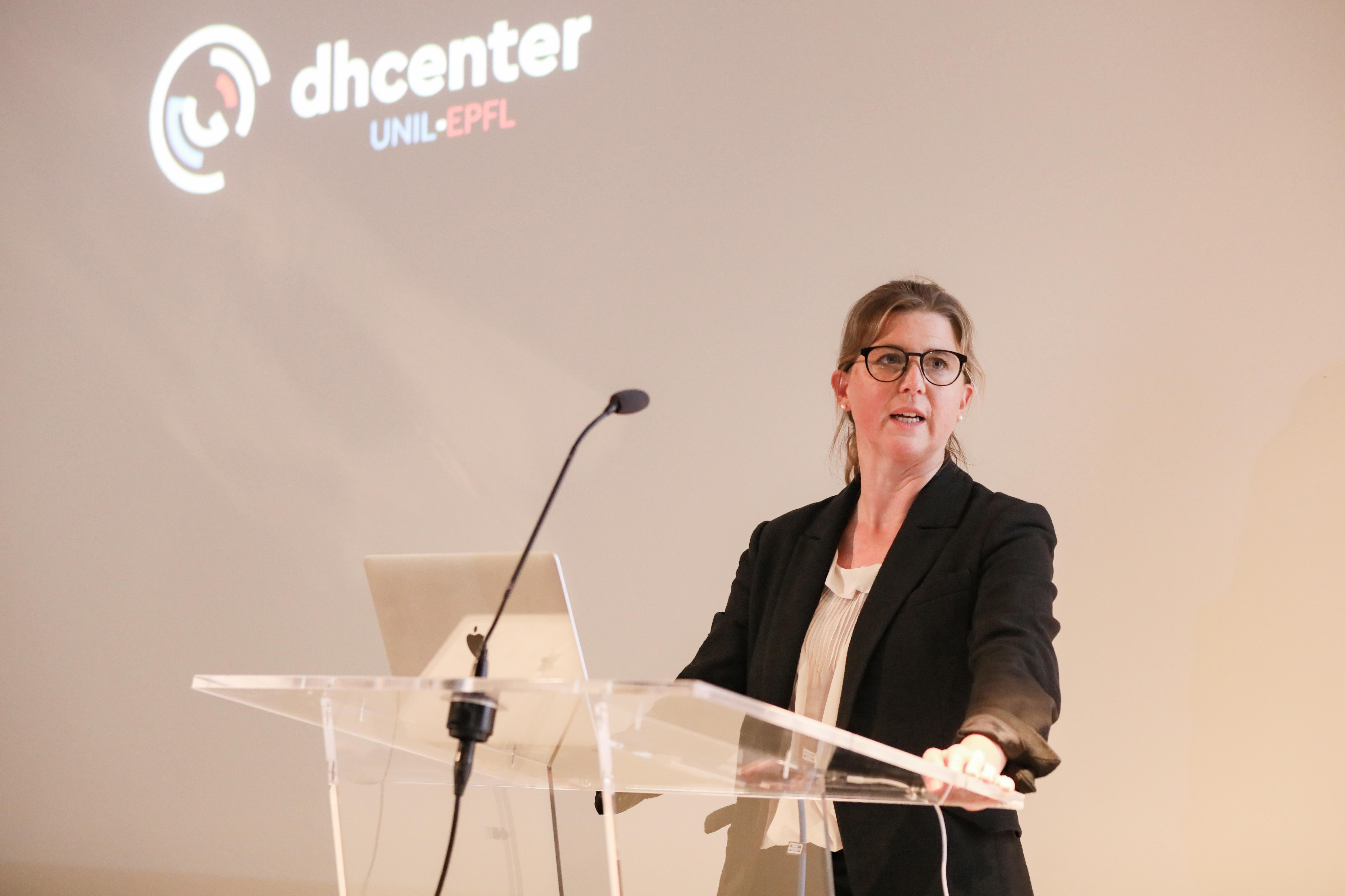 Charlotte Mazel-Cabasse, directrice du dhCenter UNIL-EPFL© 2019 EPFL
