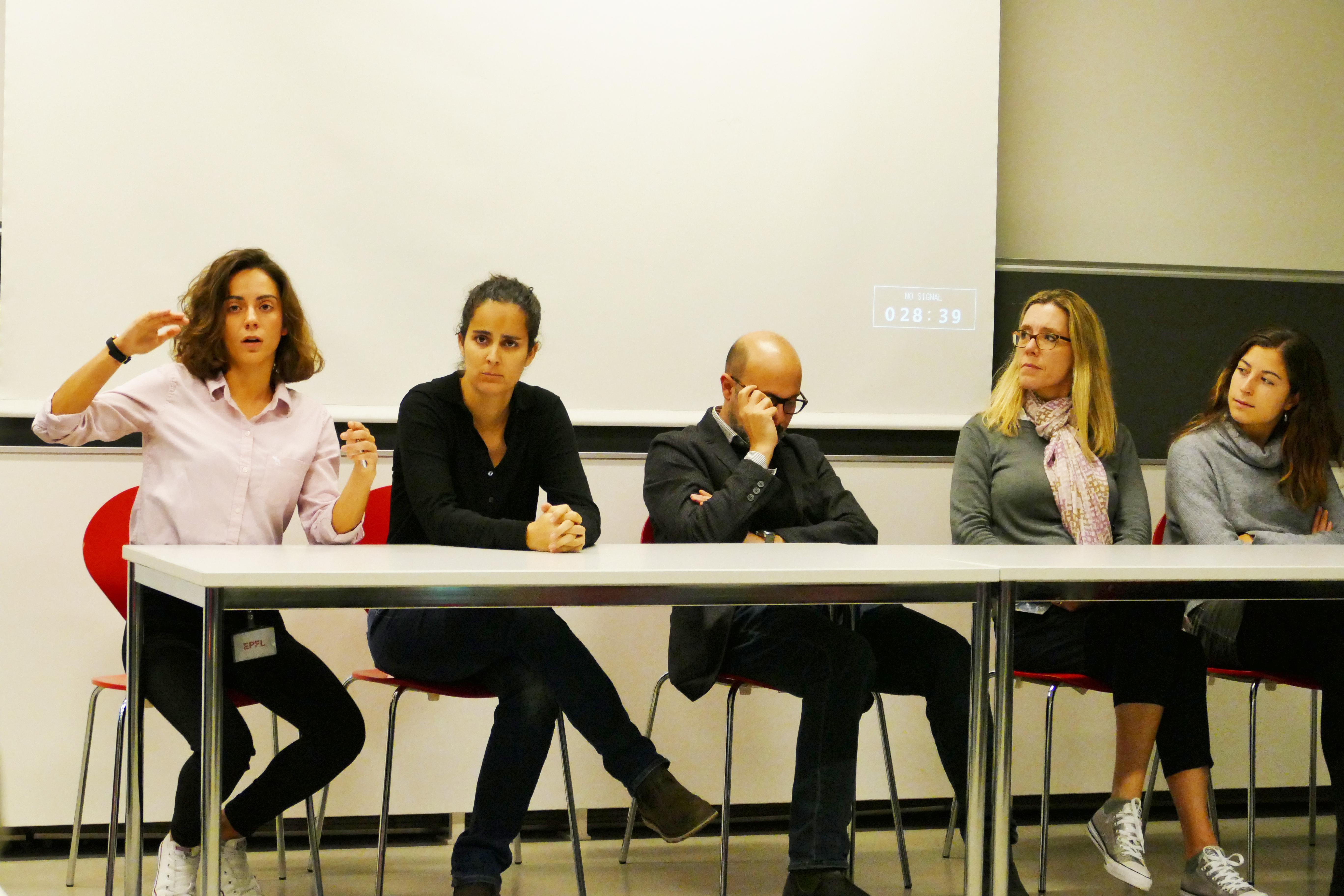 Maria Gaci, Caroline Bendahan, Nicola Nosengo, Isabelle Chappuis & Inés Guardans Gonzalez © EPFL