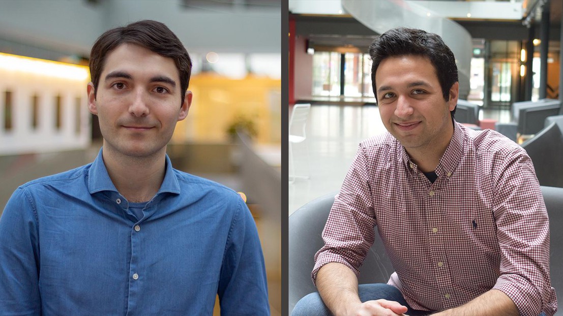 IC students Merlin Nimier-David  (left) and Panagiotis Sioulas (right) © EPFL