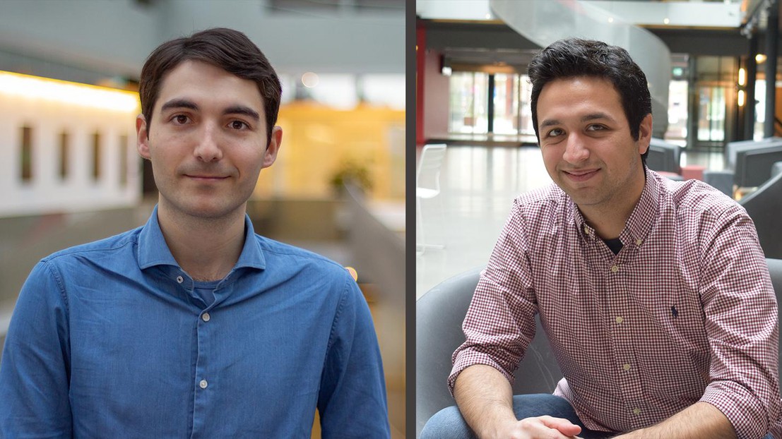 Merlin Nimier-David (à gauche) et Panagiotis Sioulas (à droite) de la faculté IC © EPFL