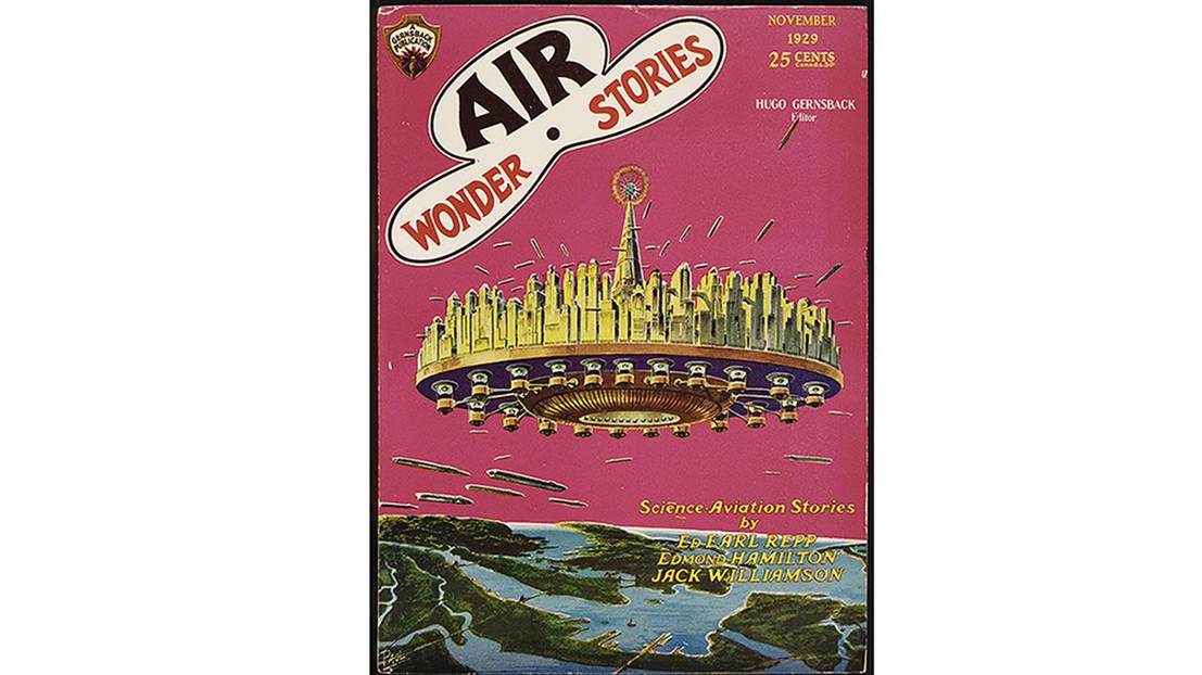 « Air Wonder Stories », vol. 1 n°5, novembre 1929, par Frank R. Paul © Maison d'Ailleurs