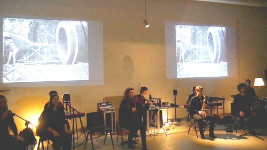 The soundpainting performance at ArtLab © Constance Frei