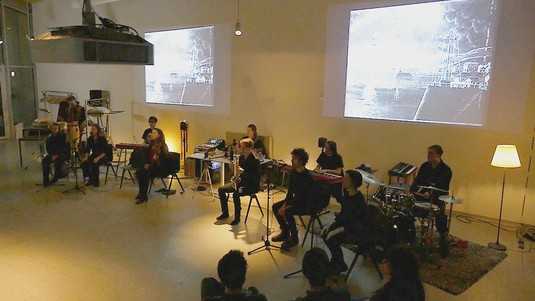 The 2020 soundpainting performance at ArtLab © Constance Frei