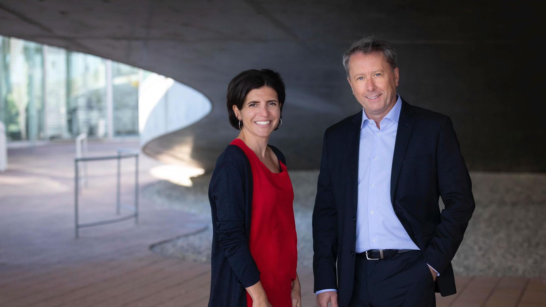 Isabel Casado and André Catana - new members of the EPFL Startup Unit © 2020 EPFL