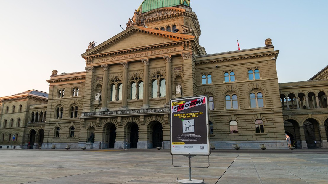 Parliament Square in Bern, Switzerland, 4 April 2020 © iStock