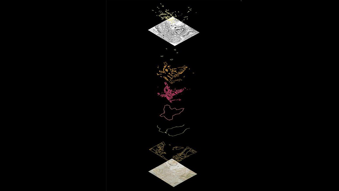 Morphology of Lausanne in 1721 © EPFL-CDH/Bianchi Irene