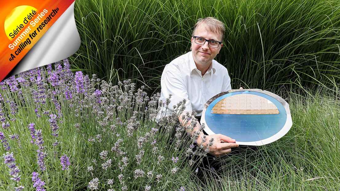 "J'ai toujours aimé bricoler l'électronique", se souvient Andreas Burg. ©Alain Herzog/ 2020 EPFL