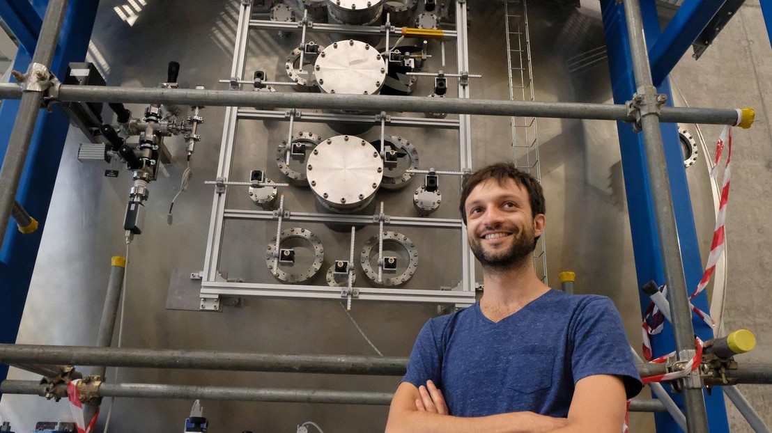 Riccardo Agnello teste des prototypes de chauffage pour ITER © 2020 Consorzio RFX