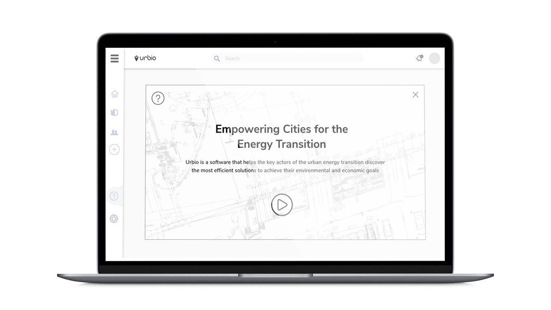 © Urbio — Early wireframe of the decision support platform for planning sustainable cities.