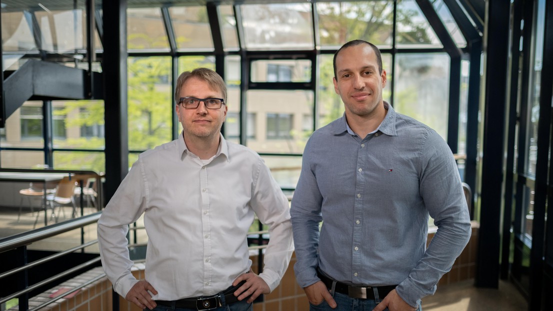 © 2020 Martin Rütsche (Right: Dr Robert Giterman, CEO. Left: Professor Andreas Burg, a co-founder,