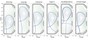Coupes de TCV avec différentes configurations de divergeur © SPC/EPFL 2020