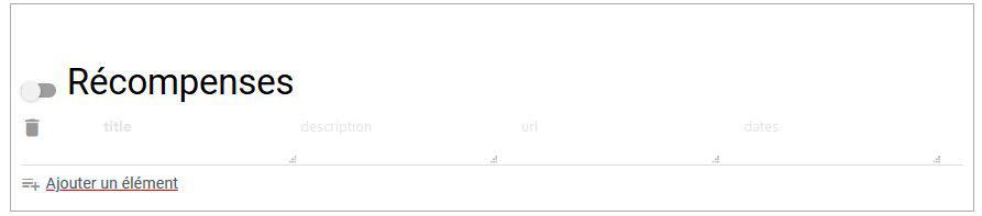 Paragraphe récompenses sur peopl